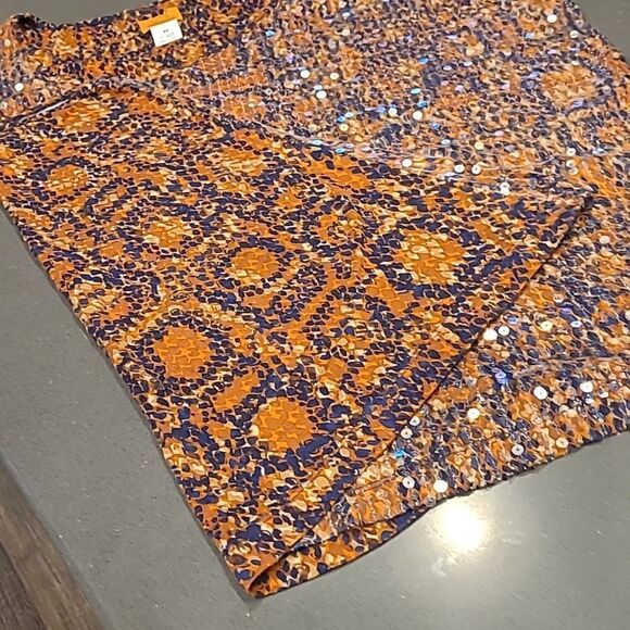 Ruby Rd sz 3X sleeveless sequined top - Picture 8 of 8